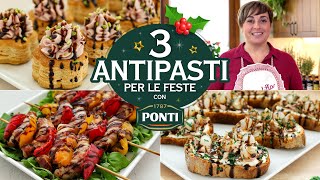 3 ANTIPASTI VELOCI E GUSTOSI PER LE FESTE Ricetta Facile  Fatto in Casa da Benedetta [upl. by Cleary]