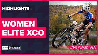 Lake Placid  Women Elite XCO Highlights  2024 WHOOP UCI Mountain Bike World Cup [upl. by Streeto]