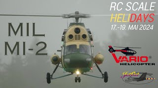 RC TURBINE MIL MI2 VARIO TEAM PILOT DENNIS ENGEL RC Scale Helicopter Show 2024 [upl. by Mosenthal]