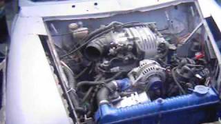 rx7 engine put in a austin mini 1 [upl. by Yddor411]