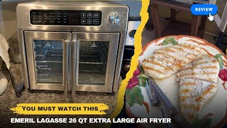 Emeril Lagasse 26 QT REVIEW  Best Extra Large Air Fryer [upl. by Dagnah]