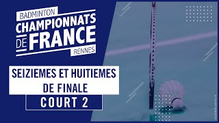 Championnats de France 2023  116èmes et 18èmes de finale  Court 2 [upl. by Anirda]