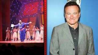 Broadways Aladdin Honors Robin Williams in SingAlong [upl. by Bonney]