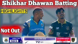 Shikhar Dhawan Not Out In NPL  Shikhar Dhawan Batting  Tu Cricket GroundNepal [upl. by Arriek317]