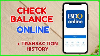 BDO Check Balance  BDO Transaction History  BDO Mobile App Tutorial [upl. by Cran]