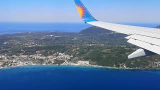 Landing at Corfu Airport 27th July 2020 Jet2 Incredible views of the island [upl. by Taveda]