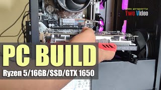 AMD Ryzen 5 4500 PC Build  Asrock A320MHDV16GBB RAMM 2 NVMEGTX 1650 GDDR6 [upl. by Synned625]