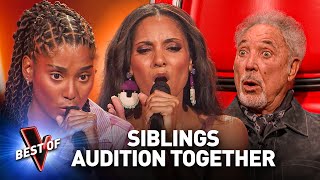 SIBLINGS amp TWINS Shock the Coaches in the Blind Auditions of The Voice  Top 10 [upl. by Nibuz]