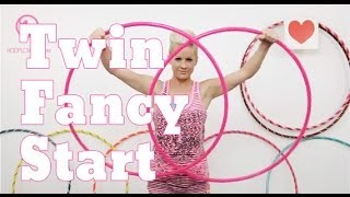 Twin Hoop Tutorial Twin Fancy Start [upl. by Agathy]