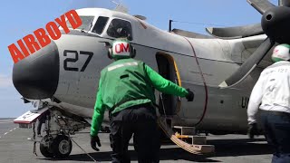 Grumman C2 Greyhound  USS Nimitz CVN68 [upl. by Enovad]