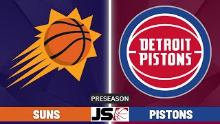 Phoenix Suns vs Detroit Pistons  NBA Preseason Live Scoreboard 2024 [upl. by Nommad97]