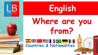 COUNTRIES amp NATIONALITIES WHERE ARE YOU FROM Inglés para niños ✔👩‍🏫 PRIMARIA [upl. by Anuat]