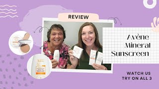 AveneUSA Solaire UV Mineral Multi defense spf 50  Compact Review amp Swatches [upl. by Rakabuba]