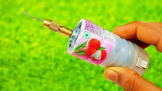 DIY Mini Drill  How to Make a Powerful Mini Drill Machine  Drill  Grinder 2 in 1 [upl. by Stovall]