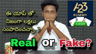 A23 Rummy app telugu  Rummy apps telugu  Best Rummy apps telugu [upl. by Ojybbob9]