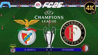 FC 25  SL Benfica vs Feyenoord  UEFA Champions League 2425 Full Match Gameplay  PS5™ 4K60 [upl. by Zia]