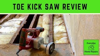 Toe Kick Saw  Subfloor Flush Cut to Wall Demo [upl. by Artened]