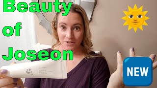 Beauty of Joseon New 🆕🌞 Relief Sun Rice  Probiotics SPF 50 Sunscreen First Impressions Review [upl. by Bogart]