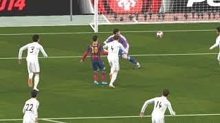 Real Madrid Vs Barcelona FC  Un Partido lleno de Goles en el Super Clasico  PES 2014 Gameplay [upl. by Eive124]