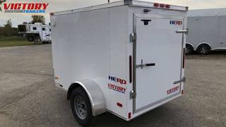 Bravo Trailers 5 x 8 Steel Hero For Sale In Metamora MI  Victory Custom Trailers [upl. by Imnubulo]