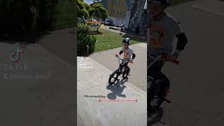 Hubcio 6lat  półkolonie z BMX school  Piaseczno 💪 bmx workout fun [upl. by Aiva324]