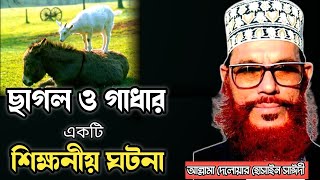 ছাগল ও গাধার একটি শিক্ষনীয় ঘটনাআল্লামা দেলোয়ার হোসাইন সাঈদীDelwar Hossain sayeedi waz [upl. by Freed807]