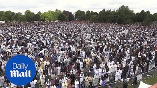 Record 140000 Muslims attend Eid celebration in Birmingham [upl. by Joella]