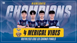 Ruthless COG S5 Grand Finals Day 3 Highlights  4MV Crowned Champions [upl. by Lirrad958]