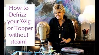 How to defrizz your wig or topper without steam on the fly [upl. by Elli81]