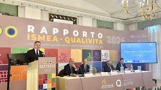 Presentazione Rapporto IsmeaQualivita 2024 sulle produzioni agroalimentari e vitivinicole DOP e IGP [upl. by Vaclava]