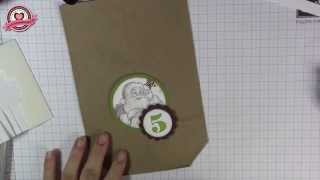 Tutorial  Adventskalender selber machen mit Produkten von Stampin Up [upl. by Corliss]