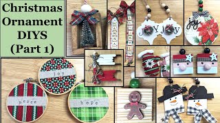 🌲QUICK and CUTE CHRISTMAS ORNAMENT DIYS Part 1  Dollar Tree DIY  Christmas Tree Decorations🌲 [upl. by Eiggam]