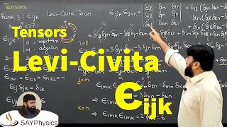 L61 The LeviCivita tensor εijk  Rank 3 tensor [upl. by Pucida]