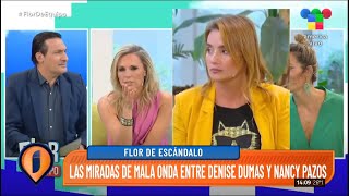 Tensión y mala onda entre Denise Dumas y Nancy Pazos [upl. by Annayk195]