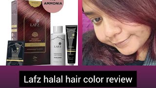 How to colour your hair at home  lafz hair colour review  LAFZ Halal Permanent Hair colour [upl. by Aspia248]