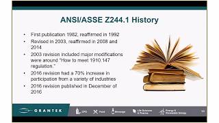 The 2016 ANSIASSE Z2441 Standard  Impact to Lockout Tagout and Alternative Methods [upl. by Polinski913]