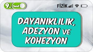 Dayanıklılık Adezyon ve Kohezyon  Somut Örneklerle Anlatım  9Sınıf Fizik 2023 [upl. by Hoashis]