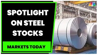 Spotlight On Steel Stocks IT Raids in Uflex Premises amp More Market Updates  Markets Today [upl. by Arahs]