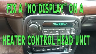 DIY  Car Heater AC  Climate Control quotNo Displayquot Fix CHRYSLER [upl. by Rhyne]