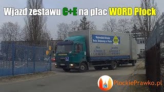 Wjazd na plac zestawu CE  egzamin WORD Płock [upl. by Pinto]