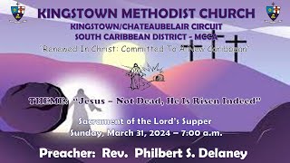 Kingstown Methodist Church Easter Sunday Worship Service March 31st 2024 at 700 am [upl. by Fleck810]