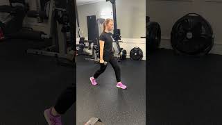 Split Squat with DB runnersrehab hippain lowbackpain kneepain singlelegloading [upl. by Ellevel]