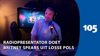 Radiopresentator zingt quotOops I Did It Againquot uit losse pols  Haarlem105 [upl. by Geoff44]