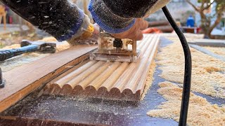 The Excellent Skills of a Carpenter to Create an Amazing Table  Creative Woodworking Projects [upl. by Kceb]