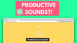 PRODUCTIVE SOUNDS  Noisli Review [upl. by Jayme]