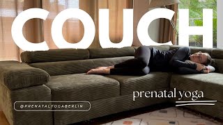 Prenatal Couch Yoga [upl. by Ahsinert]