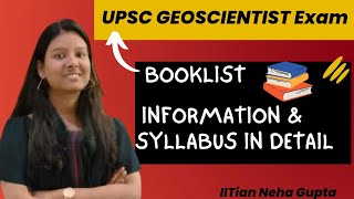 GEOPHYSICIST EXAM BOOKLIST UPSC GEOSCIENTIST EXAM Pre booksImportant Geophysics books [upl. by Notslah667]