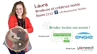 Brodeuse et créatrice textile Marne 51100 Reims avec Laura [upl. by Annaillil]