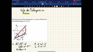 Satz des Pythagoras im Raum [upl. by Larentia]