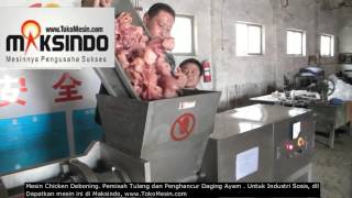 Mesin Chicken Deboning Pemisah Tulang Tulang Ayam dan Giling [upl. by Beaston]